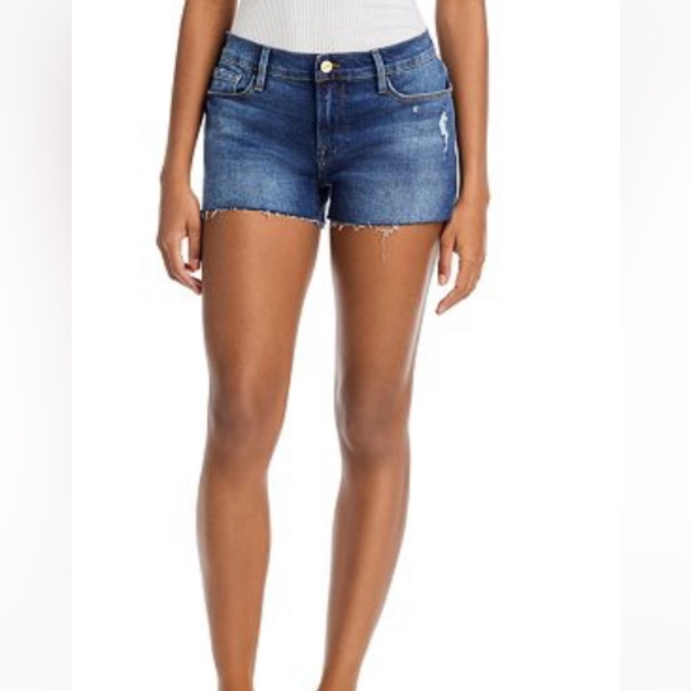 Frame denim Le Cutoff distressed jean shorts size 24